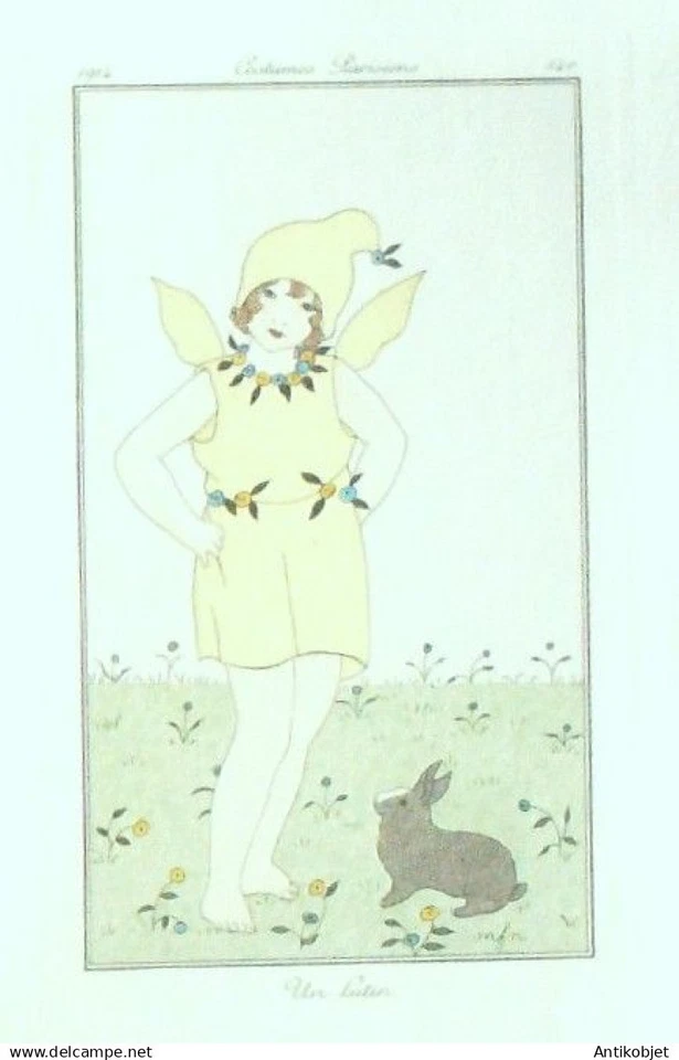 Gravure Costume Parisien 1914 #140 Franc-Nohain Madeleine (eau forte) Lutin - Photo 1/1
