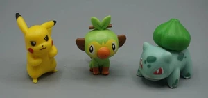 WCT Pokemon 2 pollici figure da battaglia - Pikachu, Grookey, Bulbasaur Set-ufa0 - Foto 1 di 3