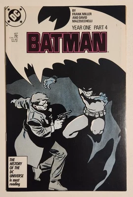 Batman #407 (1987, DC) VF+ "Year One" Part 4 Frank Miller - Image 1 of 2
