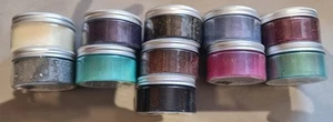 11 x very large pots of Cosmic shimmer ultra thick embossing powder - Picture 1 of 23