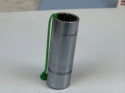 Williams BD-1216, 1/2 pol.  Soquete SAE 3/8 unidades 12pt de profundidade, -arranhado- Verde EUA - Imagem 1 de 4