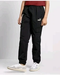 Puma Youth Jogger Cargo Pants Boys Youth Size Large 14/16 Windbreaker - Picture 1 of 2