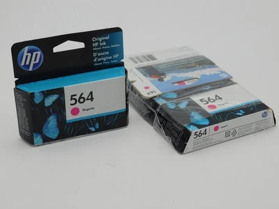 Lot of 4 Genuine HP 564 Magenta Inkjet Printer Ink Cartridges Foto 1 de 2