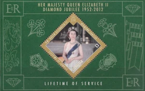 GIBRALTAR - 2012 MNH "Diamond Jubilee Her Majesty Queen Elizabeth" Mini Sheet !! - Picture 1 of 1