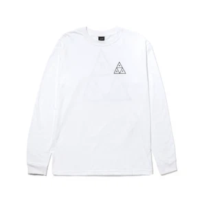 Huf Set Triple Triangle Long Sleeve T-Shirt White TS01935 WHT - Picture 1 of 8