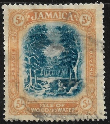 Ямайка Скотт 86 VF б/у одиночный выпущенный 1921 - Изображение 1 из 2