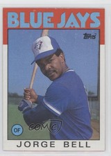 1986 Topps Wax Box Bottom George Bell #A