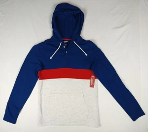 Sudadera con capucha azul-roja Arizona Jeans Co Collegiate (talla S pequeña para hombre) precio de venta sugerido por el fabricante 34 USD - Imagen 1 de 7