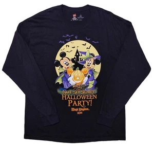 HANES Disney Mickey Mouse 2014 Not So Scary Halloween Party Long Sleeve Shirt XL - Picture 1 of 5