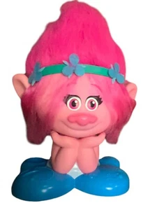 Dreamworks 2016 POPPY TROLL Hair Styling Station Head 12" Tall - Picture 1 of 7