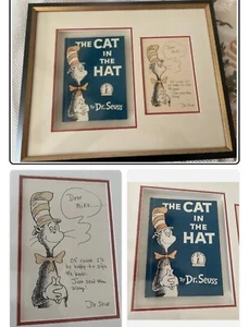 Dr Seuss Autographed Letter framed Cat In The hat Mike Meyers Personally Owned - Picture 1 of 1