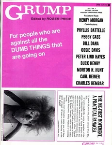 GRUMP #2 July 1965 ROGER PRICE Humor Magazine Tabloid BUCK HENRY Carl Reiner A++ - Imagen 1 de 1