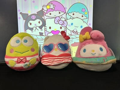 Sanrio Squishmallow Lot New W/tags Hello Kitty, My Melody, & Keroppi - Image 1 of 2