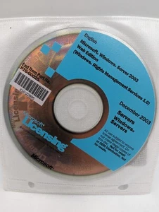 Microsoft Licensing Windows Server 2003 Web Edition CD Disc December 2003 - Picture 1 of 4