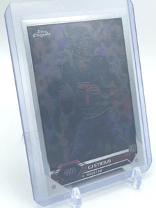 2023 Topps Chrome Composite Football CJ Stroud RC Rookie Negative Texans RARE - Picture 1 of 3