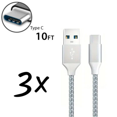 10ft Cable Fast Charge Charging Cord Sync Type Charger - Image 1 of 4