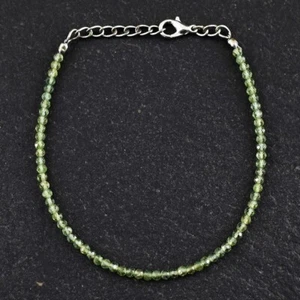 Very Attractive Peridot Faceted 19.00 Cts Beaded Awesome Bracelet VK 44 E584 - Picture 1 of 5