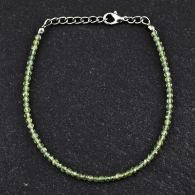 Very Attractive Peridot Faceted 19.00 Cts Beaded Awesome Bracelet VK 44 E584 - Image 1 of 4