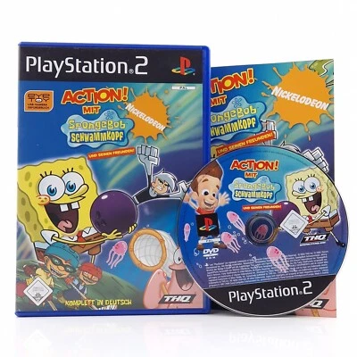 Playstation 2 Spiel : Action mit Spongebob Schwammkopf und seinen Freunden - PS2 - Bild 1 von 4