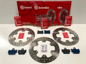 Brembo Bremsscheiben Bremse vorne + hinten + Bremsbeläge Yamaha RD350 1983-1984 - Picture 1 of 11