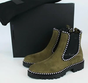 NEW ALEXANDER WANG Studded Suede Ankle Boot | Edgy Luxe Chelsea Boot, EUR 35.5, - Picture 1 of 15