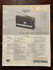 Sony WA-55 Walkman Stereo Cassette Recorder Service Manual Vintage OEM