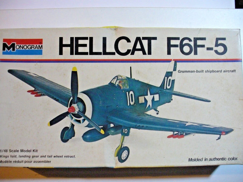 HELLCAT F6F-5  1/48  MONOGRAM scatola 29x16x5 - Immagine 1 di 1