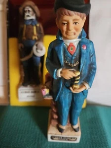 LÖWENSTEIN CYRUS EDELMINE, 2 HANDELSTATUEN MINIATURKARAFFEN LEER. - Bild 1 von 10