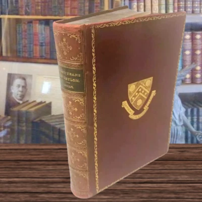 Eight Years in Ceylon by Samuel W Baker, New Edition Leather, 1895 - Image 1 of 4