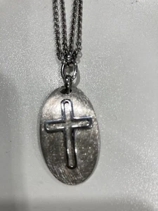 viventy kette silber Kreuz mit Zirkonia 4cm lang - Bild 1 von 2