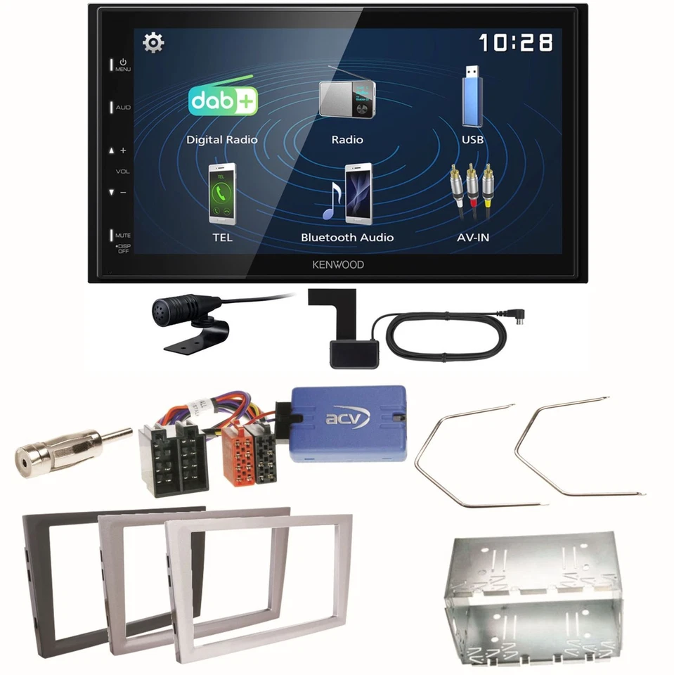 Kenwood DMX129DAB 2-DIN Autoradio DAB BT TouchDisplay USB Mirror