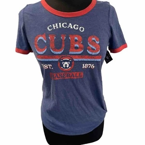 New Chicago Cubs MLB EST 1876 Women's T-Shirt size S - Picture 1 of 4