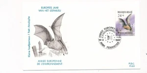 D73438 Belgium FDC P.820 European Environment Year Bats Ferrieres - Picture 1 of 1