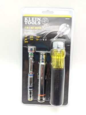 Klein Tools 32807MAG 7-in-1 Multi-Bit Screwdriver / Nut Driver, Magnetic - Image 1 of 2