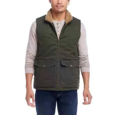 NUEVO CON ETIQUETAS WP RESISTENTE A LA INTEMPERIE Hombre Ropa de Trabajo Chaleco Verde Oliva PEQUEÑO Foto 1 de 4