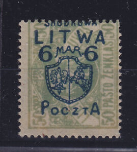 CENTRAL LITHUANIA LITWA SRODKOWA, Mi 8, MNG