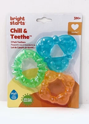 Bright Starts Chill & Teethe - 3 Pack - 3 Months and up - BPA Free - Image 1 of 3
