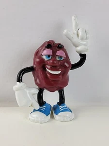 Vintage California Raisins PVC Figure Justin X Grape 1987 Calrab Promo Toy 3" - Picture 1 of 5