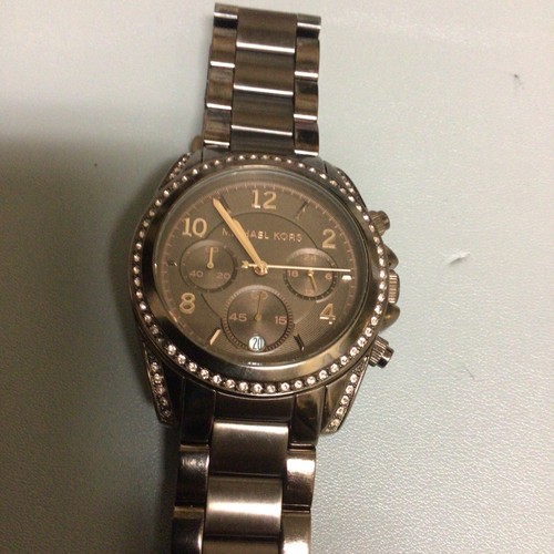 Michael Kors MK 5493 Blair Cronografo Marrone Orologio da Donna Nuovo Batteria Funzionante!