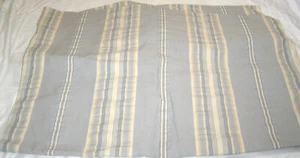 Chambray Blue and White Stripes Upholstery Fabric - Picture 1 of 4