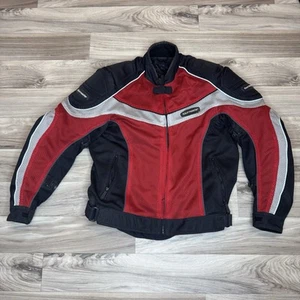 Tourmaster Motorcycle Red Jacket Mens Lg/44 Intake Series 2 Removable Liners - Picture 1 of 13