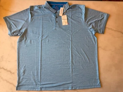 TOMMY BAHAMA Men’s 4XLT BIG & TALL POLO SHIRT SAN RAPHAEL VIBRANT SEA BLUE NWT - Image 1 of 4