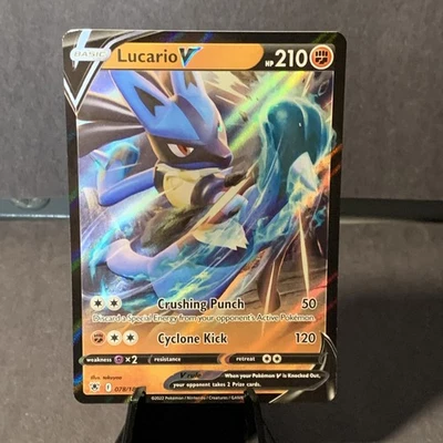 Pokemon TCG Lucario V 2022 Astral Full Art Ultra Rare Holo 078/189 NM/M - Image 1 of 2