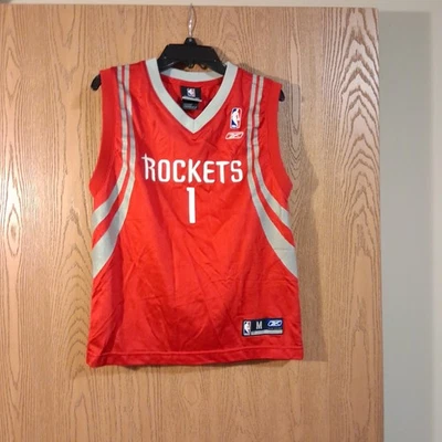 Camiseta deportiva Tracy McGrady #1 Houston Rockets Reebok juvenil mediana 10-12 usada en excelente estado Foto 1 de 4