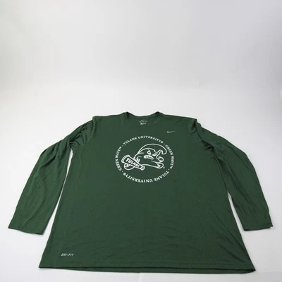 Tulane Green Wave Nike Long Sleeve Shirt Men's Dark Green New - Image 1 of 4
