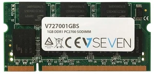 V7 V727001GBS V7 1GB DDR1 PC2700 - 333Mhz 2.5V SO DIMM Notebook Memory Module -  - Picture 1 of 1