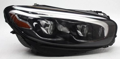 OEM Mercedes-Benz S-Class Right Passenger Side LED Headlamp Inner Chrome Cracks - Image 1 of 4
