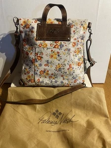 Patricia Nash Luzille Leather Backpack Crossbody Mini Meadows Foldover NWOT - Picture 1 of 17