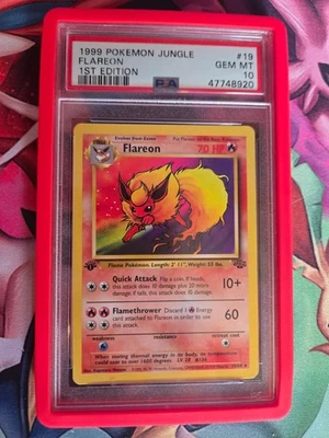 Flareon 19/64 Jungle 1st Edition PSA 10, Non-holo, Pokemon TCG - Image 1 of 2