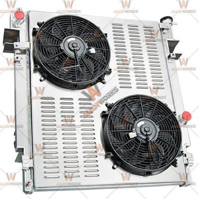 4-Row Radiator Shroud+Fan Fit 2010-2012 Dodge Ram 2500 3500 4500 5500 6.7L L6 - Image 1 of 4